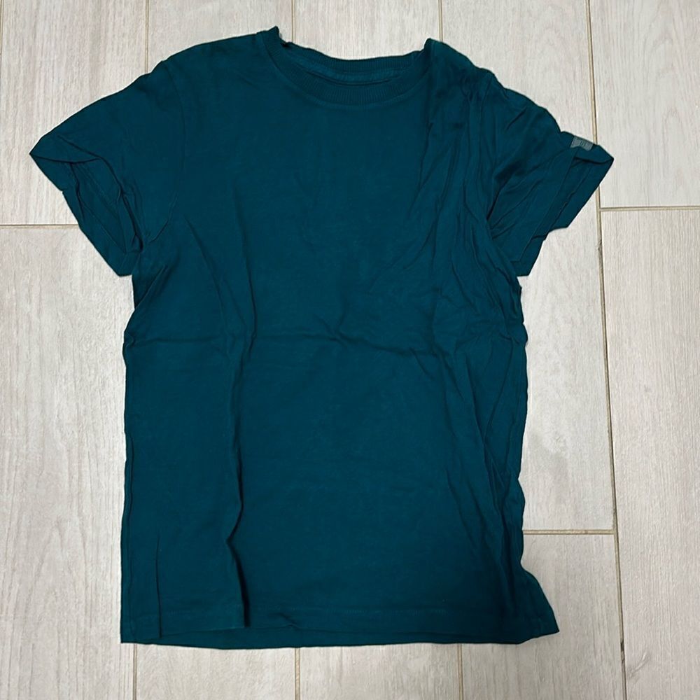 Set active new teal Small cotton tee shirt